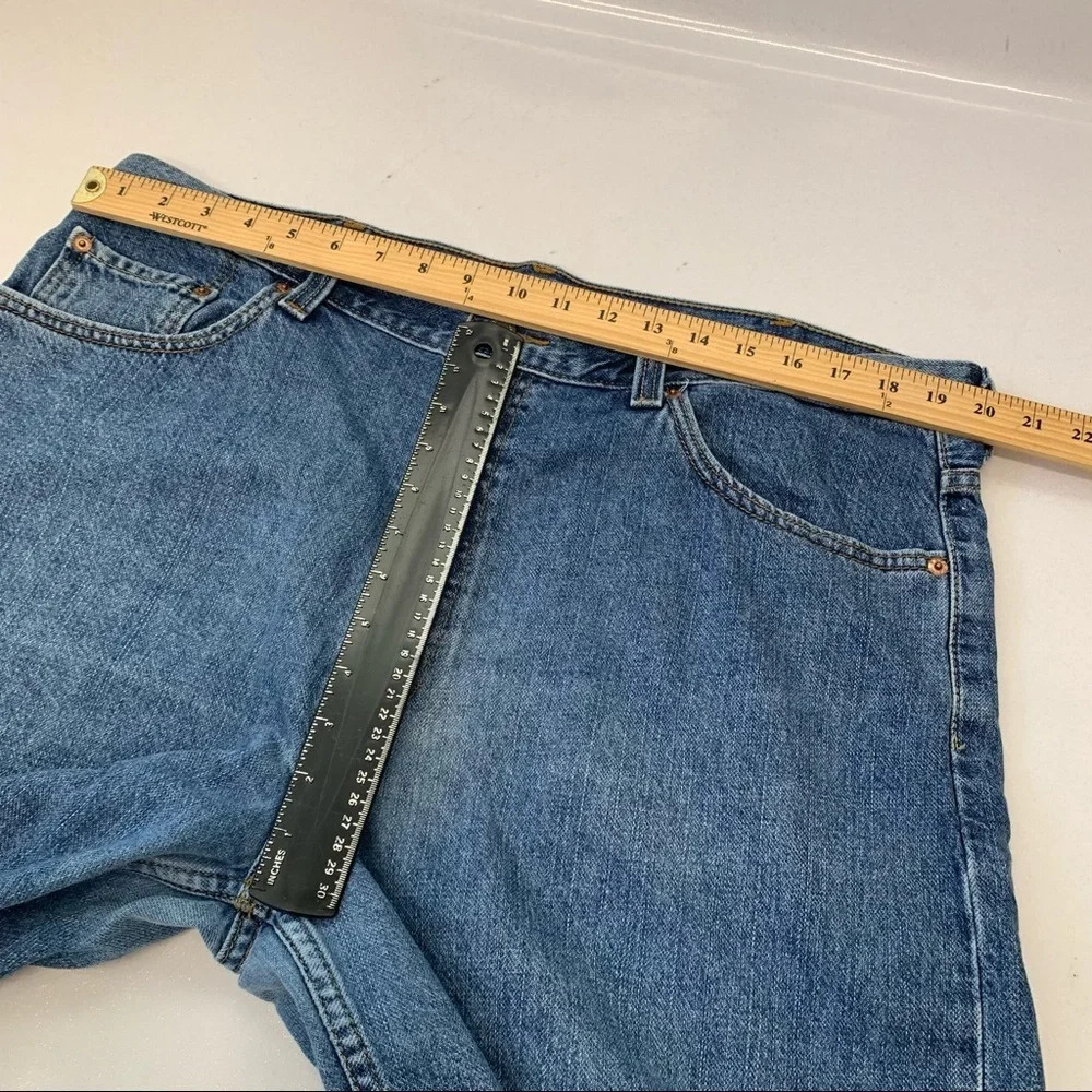 Levis 550 Relaxed Fit Denim Shorts Men‎ 40 Blue  100% Cotton Casual Workwear - Picture 7 of 8
